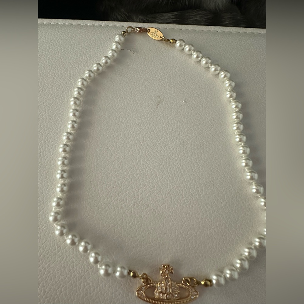 Pearl Saturn Necklace